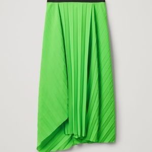 COS Pleated Asymetric Skirt Sz 14